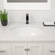 thumbnail image 2 of Lavabo de baño bajo encimera Dcolora ovalado, 46 x 38 cm, cerámica blanca, 2 of 8