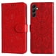 thumbnail image 1 of Funda tipo cartera FOXDOCK para Samsung Galaxy A14 5G , diseño girasol en relieve, cuero PU, cierre magnético, soporte y tarjetero, 1 of 5