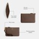 thumbnail image 3 of Wristlet COACH Small B4/Piel granulada pulida Dark Stone, 3 of 5