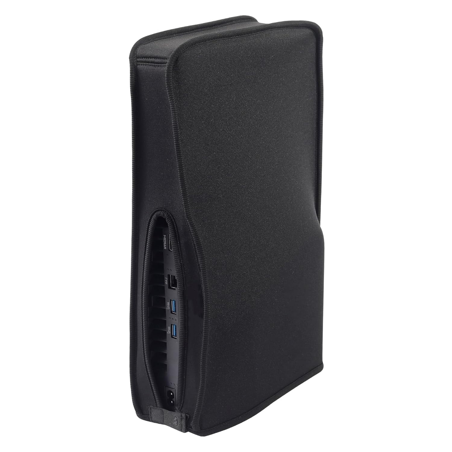 Genérico - Funda Protectora Con Corte De Precisión Para La Consola Playstation 5 Slim Digital Edition Y Regular Edition, A Prueba De Polvo, Arañazos, Lavable, Fácil Acceso Al Puerto Del Cable-negro