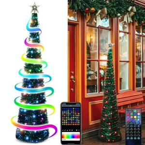 Fortuning'S Jds - Árbol De Navidad Jds De Fortuning De 5 Pies Con Luces Led Y Control Remoto