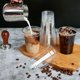thumbnail image 4 of Vasos de plástico Lilymicky de 12 onzas con tapas en forma de cúpula para café helado, 100 juegos, 4 of 8