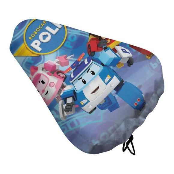 Robocar Poli Funda de Asiento de Bicicleta Impermeable, Cojín Elástico Suave, Protector contra Lluvia, Polvo y UV
