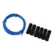 thumbnail image 1 of Cubierta De Cable De Tubo De Carcasa De Línea De Cable De Freno De Bicicleta Con Tapa De 6 Extremos Azul, 1 of 5