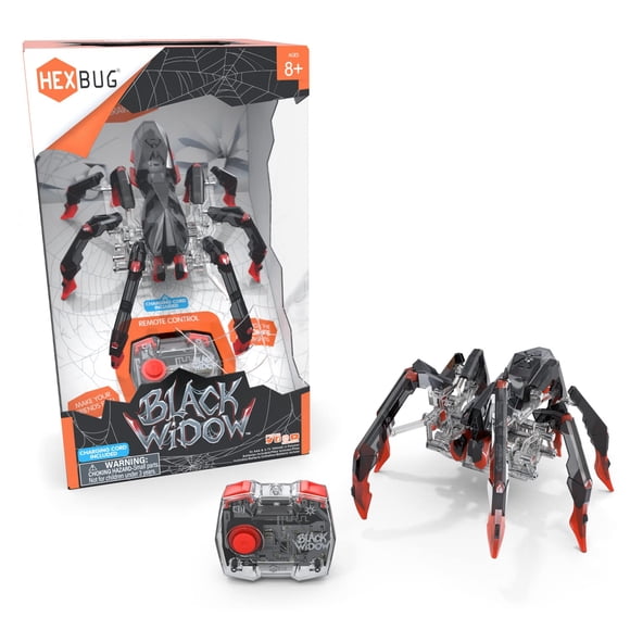 Araña robótica de juguete Black Widow de HEXBUG con control remoto