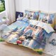 thumbnail image 1 of Cartoon Mickey Buzz Lightyear Winnie the Pooh Quilt Set, Home Bedroom Cartoon Boy Girl Bedding Set Duvet Cover Bed Sheets, 1 of 5