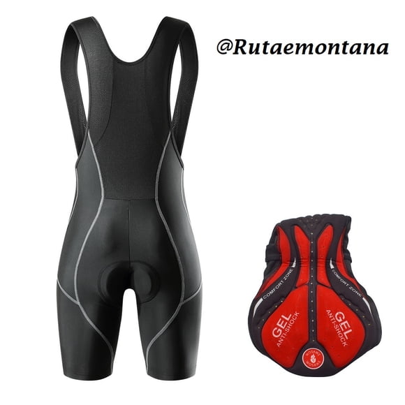 CALZA CORTA CICLISMO CON TIRANTES