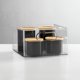 thumbnail image 3 of Organizador de almacenamiento mDesign Ligne Collection, paquete de 2 unidades, transparente, 3 of 9