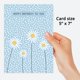 thumbnail image 3 of Tarjeta de Cumpleaños Dotty about Paper 5x7 Floral Azul, 3 of 7