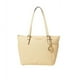 thumbnail image 1 of Cartera Michael Kors Bolso Tote con Cremallera Superior Jet Set para Mujer, Tamaño Único, Color Buttermilk, Firma MK, 1 of 3