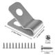 thumbnail image 2 of Abrazaderas De Alambre De Cerca De 200 Piezas Clips De Montaje De Cerca De Acero Inoxidable Con Tornillos De Acero Inoxidable De 220 Piezas Para Alambre Soldado De Calibre A Madera Metal O, 2 of 3