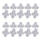 thumbnail image 4 of 10 Pares De Botones De Nudo Chino De Tres Ruedas Para Traje Cheongsam Tang Plateado, 4 of 5