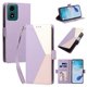thumbnail image 2 of Funda Cartera Tricolor para Motorola Moto G04/G04S con Soporte, Morado, 2 of 6