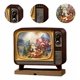 thumbnail image 4 of Caja Musical Navideña Con Luz En Forma De Tv Retro, 4 of 5