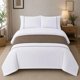 thumbnail image 3 of Camino De Cama Cubrecama Elegante Decorativo 40x210cm marron 1.5 plazas, 3 of 3