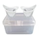 thumbnail image 3 of 2 Vasos De Silicona Para Lavado De Ojos, Suaves, Para Eliminar El Polvo Y Limpiar Los Ojos, Color Blanco, 3 of 5