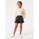 thumbnail image 1 of Short Ecocuero Niña Cuerina Efecto Cuero Negro Moda, 1 of 3