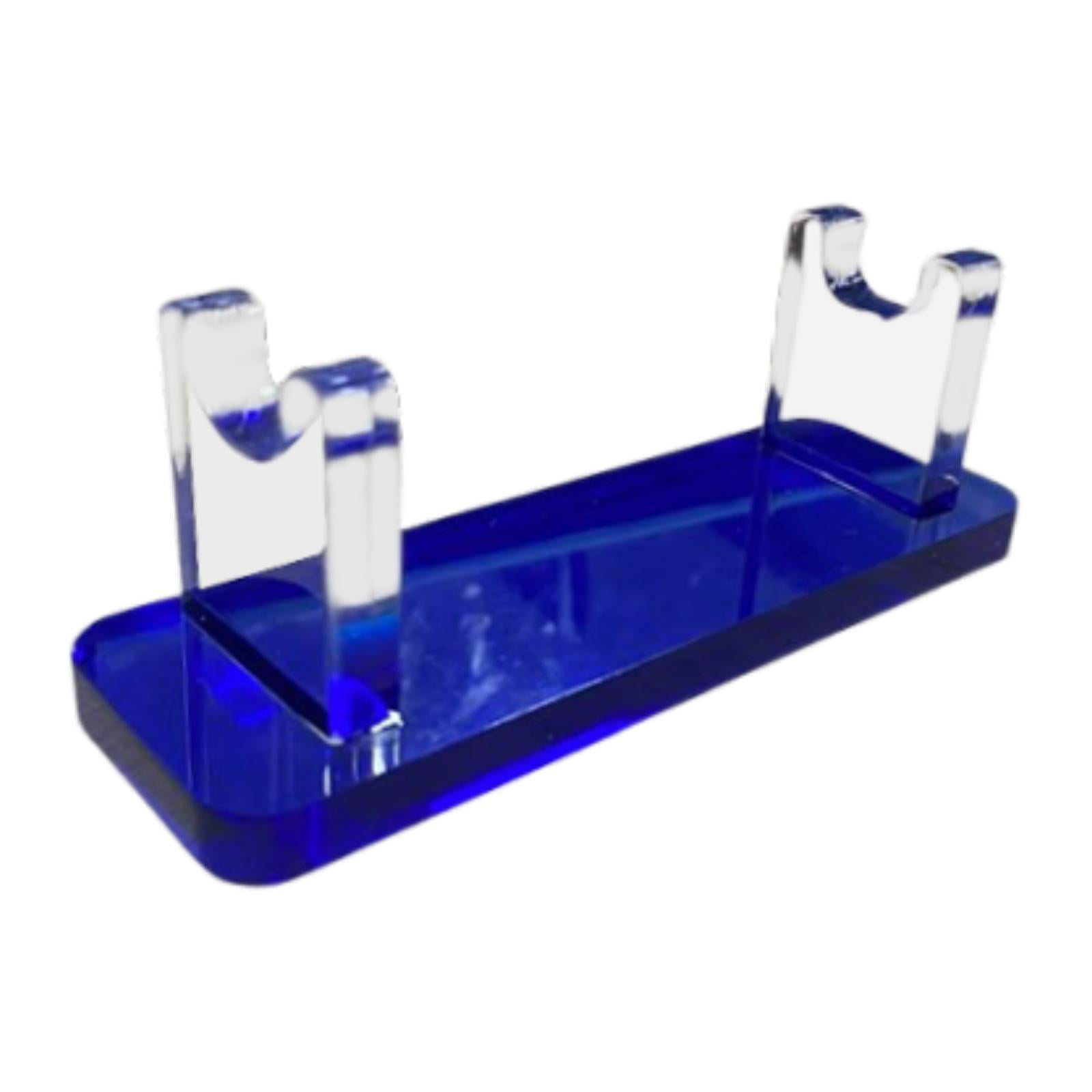 Bothyi - Soporte De Acrílico Para Bolígrafos, Rejilla Para Secar Pinceles, Para Decoración Del Hogar, Accesorios De Escritorio, Color Azul