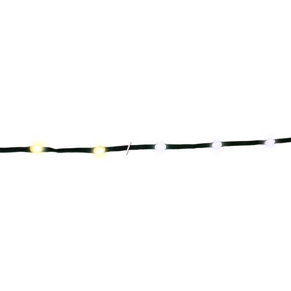 Cadena de luces LED PW/WW para celebraciones, 200 quilates, 10 m