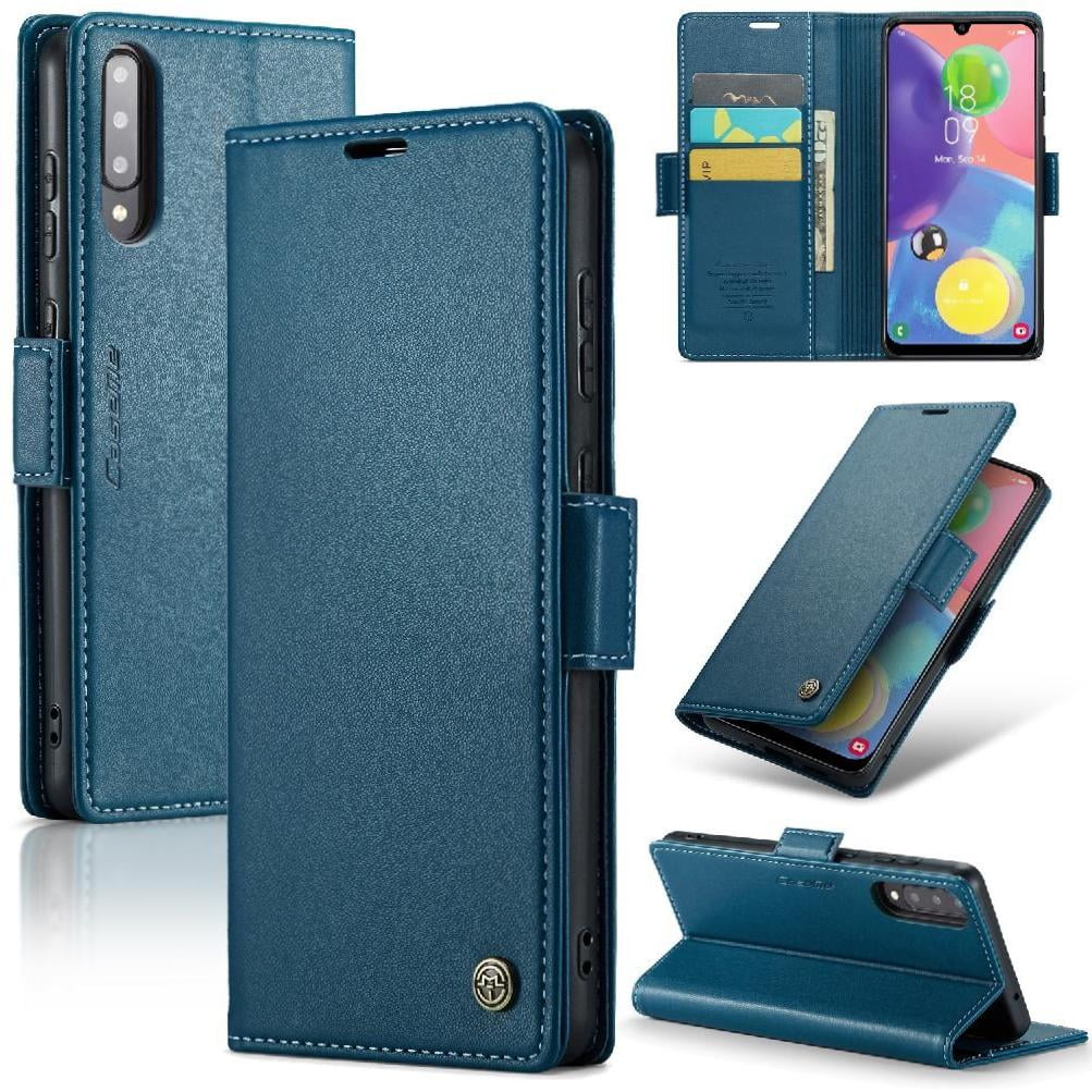 Caseme Tipo Cartera Samsung Galaxy A70/a70s Con Cierre Magnético, Rfid, Tarjetero, Soporte, Carga Inalámbrica
