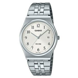 Reloj Casio Standard Analog Stainless Steel White Dial Quartz Mtp-B145D-7B Men'S Watch