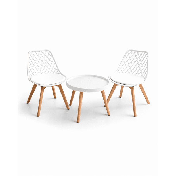 Set de Mesa y 2 Sillas Magic Tulip Mesh - Blanco