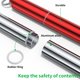 thumbnail image 3 of Tubo de almacenamiento de metal de aluminio hermético (3 paquetes), lindo y pequeño, impermeable y a prueba de olores, con llavero, cabe en el bolsillo, bolso, portátil para viajes y actividades al ai, 3 of 6