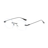 Ioensy - Gafas Ligeras Antiluz Azul, Espejo Plano Para Hombres, Ocio, Ordenador, Marco Negro