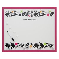 Vgo - Pizarra Plastica 40X50 Cm Kitchen Fuccia