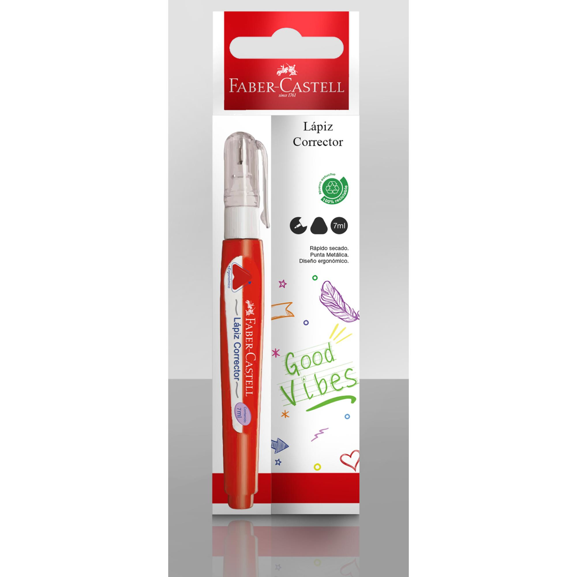 Lapiz Corrector De Escritura, Punta Metalica Faber-Castell