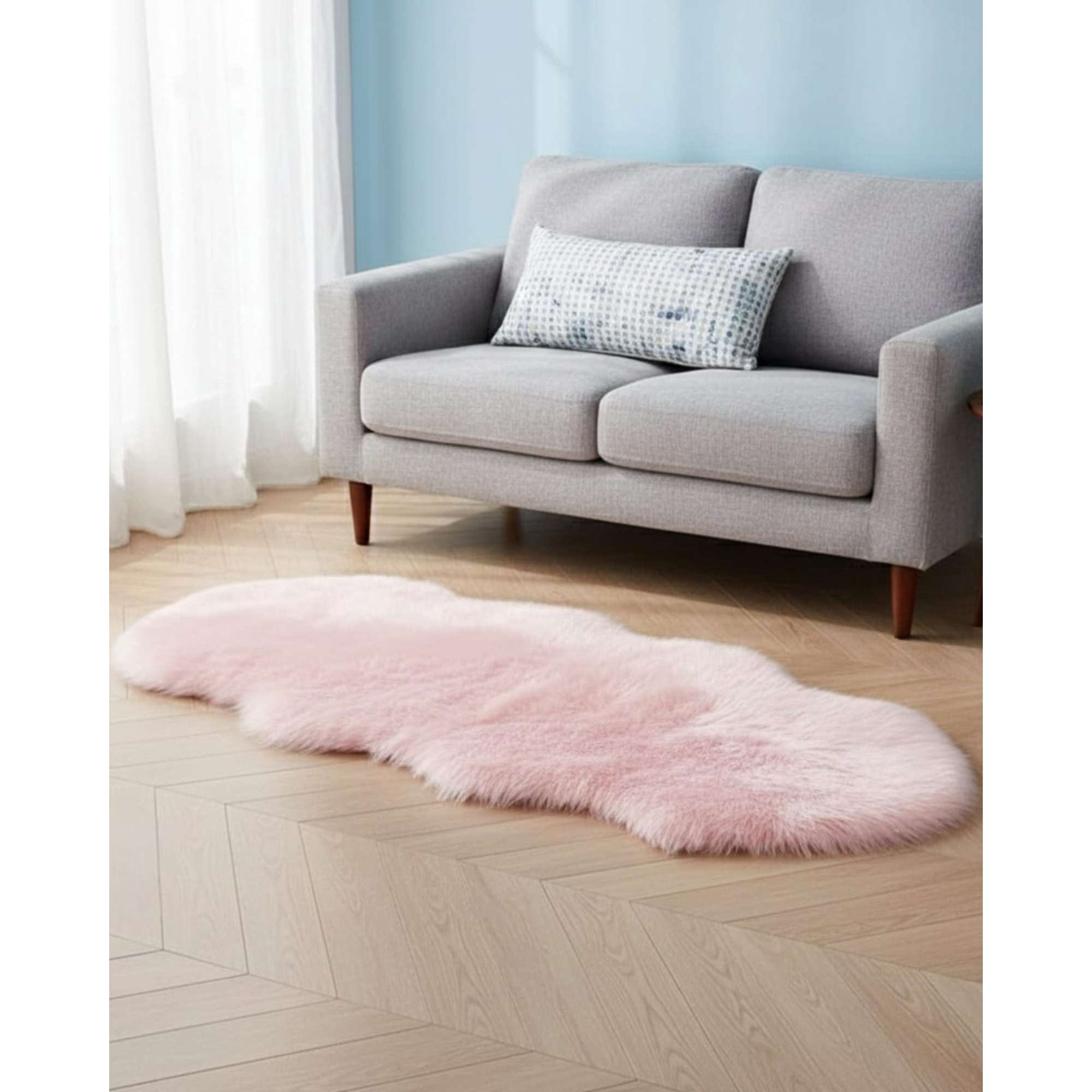 Mylhogar - Alfombra De Pelo De Oveja Sintetico Ultra Suave