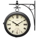 thumbnail image 1 of Reloj AcuRite de 9" de doble cara para colgar con termómetro, 1 of 6