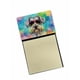 thumbnail image 1 of Dispensador Recargable Con Soporte Para Notas Adhesivas Schnauzer Hippie Dawg, 1 of 7