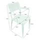 thumbnail image 2 of Silla Plástica Con Apoya Brazos Minimal Menta Dvp, 2 of 5