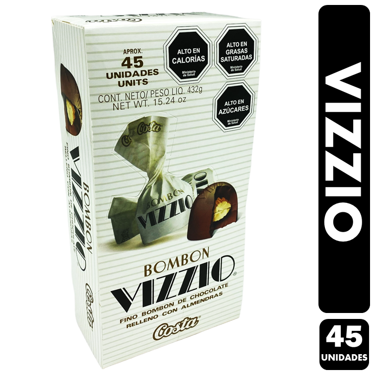 Costa - Vizzio En Bombones - Chocolates (Caja Con 45 Unidades)