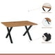 thumbnail image 3 of Comedor Mesa Color Madera y Metal Cross 140x90 + 6 Sillas Crossback Madera Rattan Natural, 3 of 8