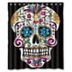 thumbnail image 1 of Cortina de ducha del Día de los Muertos, juego de cortina de baño con ganchos, tamaño 60 x 72 pulgadas, 1 of 3