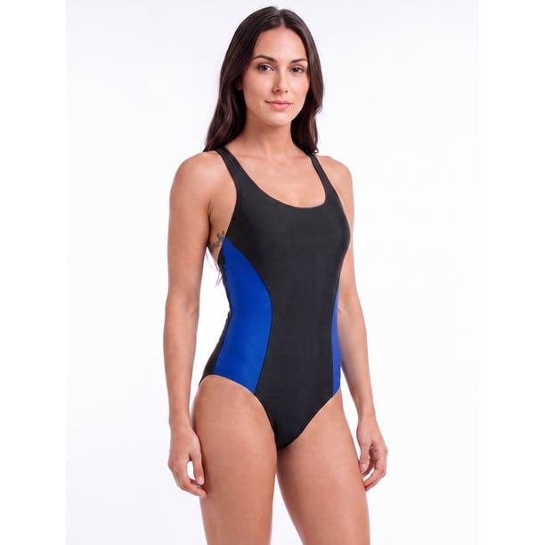 Traje de Baño azul con Espalda Tipo Nadador Talla XXL