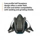 thumbnail image 3 of Respirador 3M Rugged Comfort 6503QL, media máscara de silicona, 3 of 8