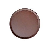 Imahe - Bandeja De Garzon Redonda Antideslizante 28Cm Café