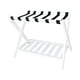 thumbnail image 4 of Portaequipajes plegable de bambú para habitación de invitados, estante de almacenamiento portátil multiusos en forma de x para dormitorio, Hotel, Blanco, 4 of 5