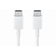 thumbnail image 2 of Cable Samsung Tipo-C a Tipo-C 1,8 m (3 A) Blanco, 2 of 3