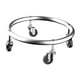 thumbnail image 3 of Base de cilindro de Gas móvil, soporte para tanque de Gas, maceta para flores de jardín, tanque de Gas versátil, bandeja de tanque de almacenamiento Plata Sin Freno 30cm, 3 of 5