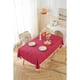 thumbnail image 2 of Mantel de mesa rectángulo de algodón de lino rústico Mantel de mesa rectángulo de algodón para comedor de cocina con borla Plaid Manteles impermeables rectángulo / oblong, (borlas de rejilla, 2 of 3