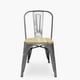 thumbnail image 1 of Silla Diseño Tolix Asiento Madera Metal, 1 of 6