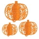 thumbnail image 4 of 3x Calabazas Decorativas Calabazas Decorativas Para Otoño Acción De Gracias Mesa Naranja, 4 of 5