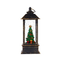 Xusx111 - Decoraciones De Linterna De Navidad De Globo De Nieve, Linterna De Globo De Nieve Con Brillo Remolinoso, Árbol De Navidad Iluminado Decoraciones De Navidad En Interiores Para El Hogar