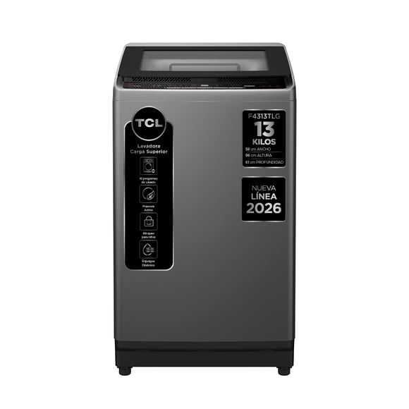 Lavadora Carga Superior 13Kg  Titanio F4313TLG
