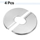 thumbnail image 3 of Uxcell 4pcs Brida Dividida de Pared 0.67" Cubierta de Agujero de Pared Autoadhesiva de Acero Inoxidable, 3 of 7