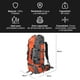 thumbnail image 3 of Mochila Camping 80L Naranjo, 3 of 6